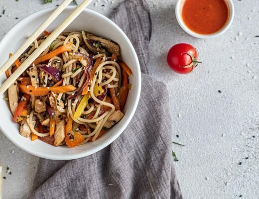 Wok с куриным филе