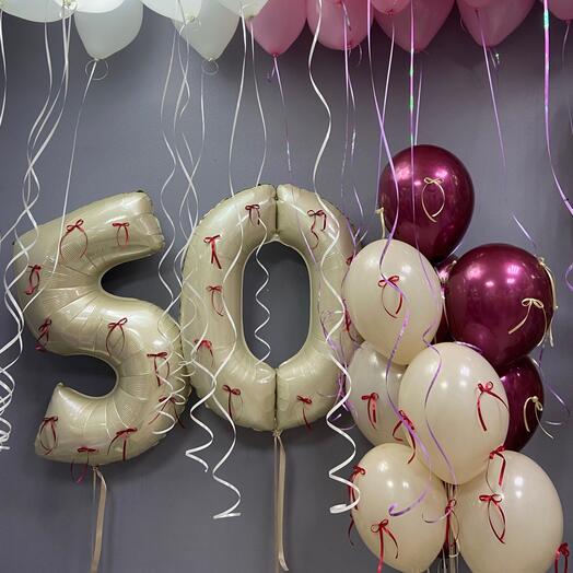 Шары на юбилей 50 лет