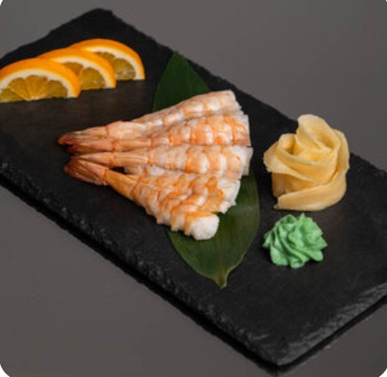 Сашими с креветками