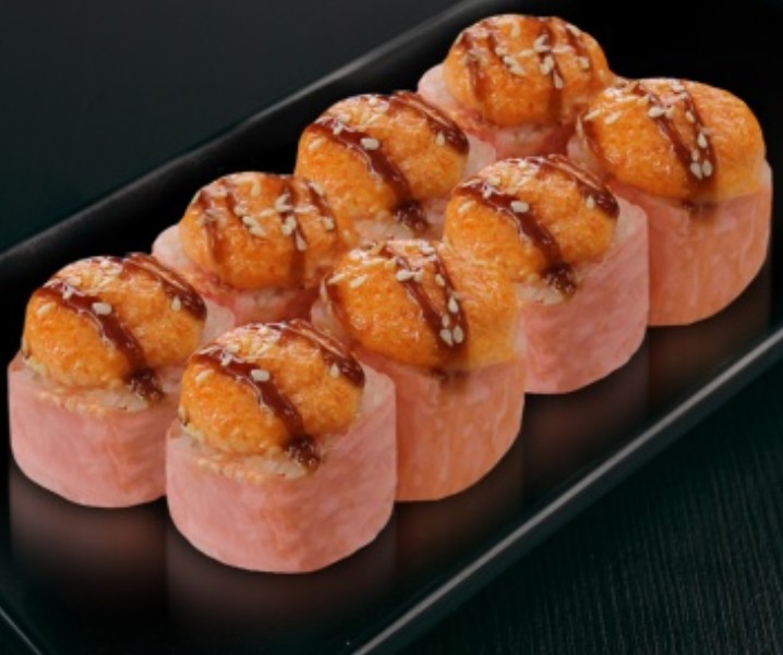 Запеченный маменори с лососем