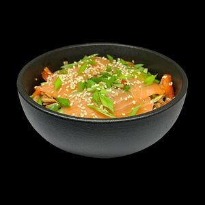 Удон с лососем