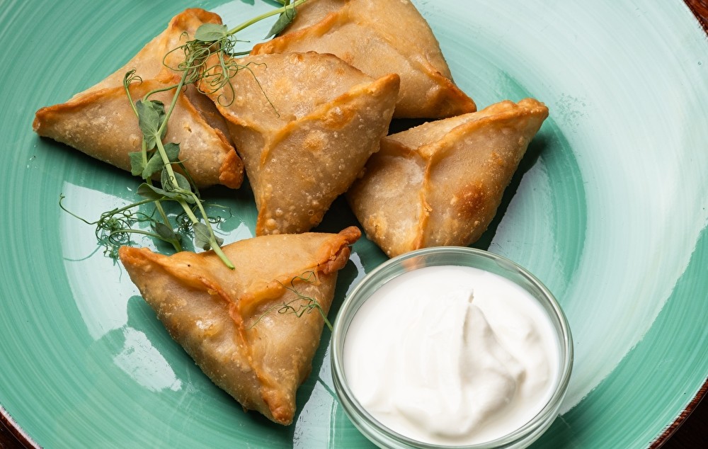 Вареник с картофелем и грибами