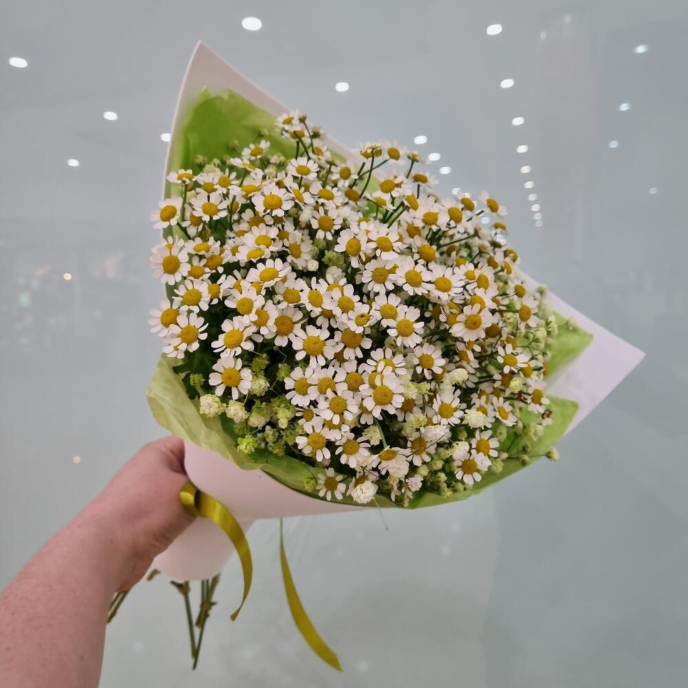 Букет "Ромашковая поляна" из танацетума
