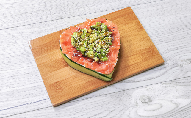 Бенто Love Лосось