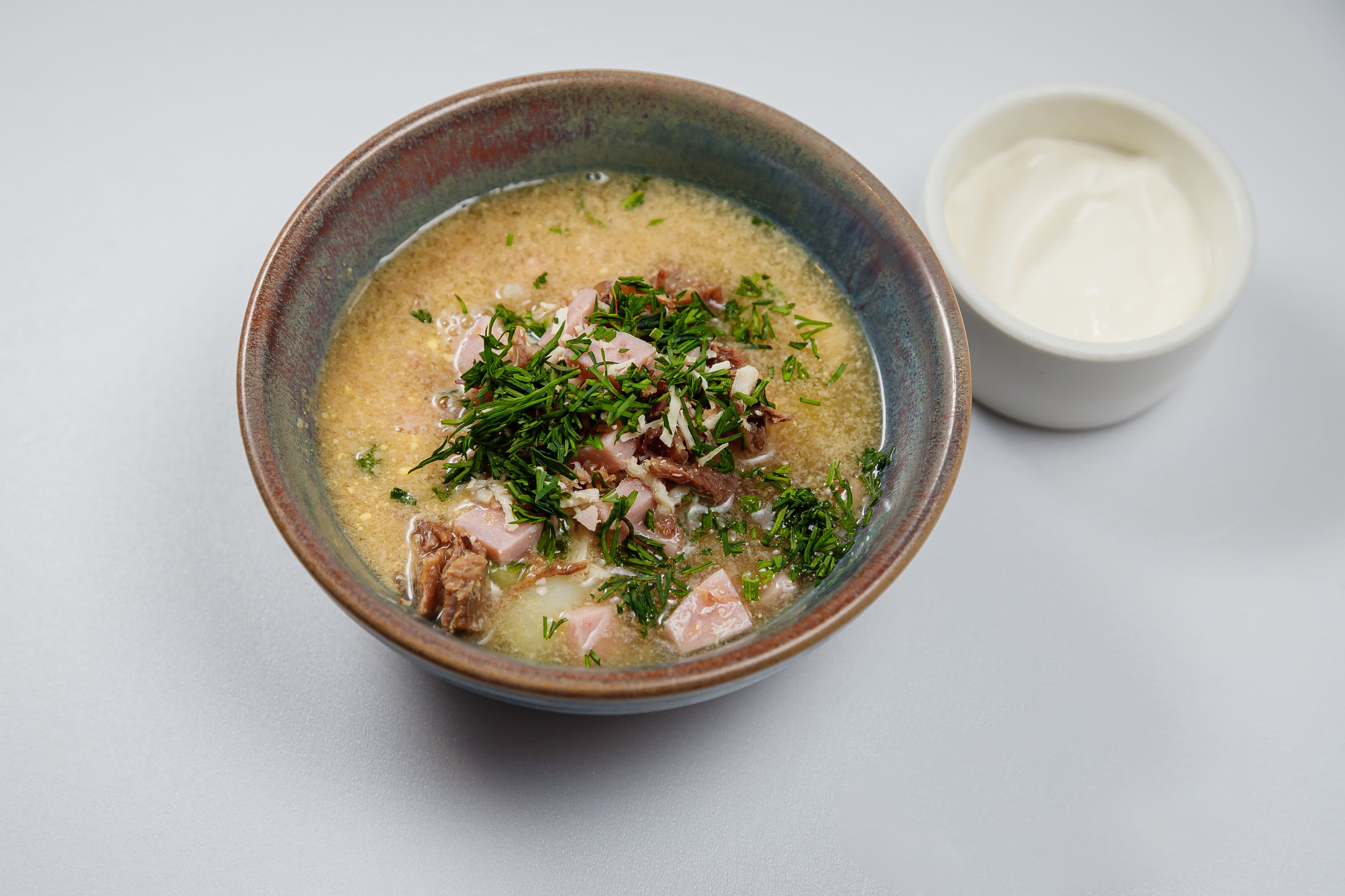 Мясная окрошка