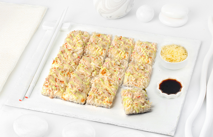 Суши-пицца с сурими