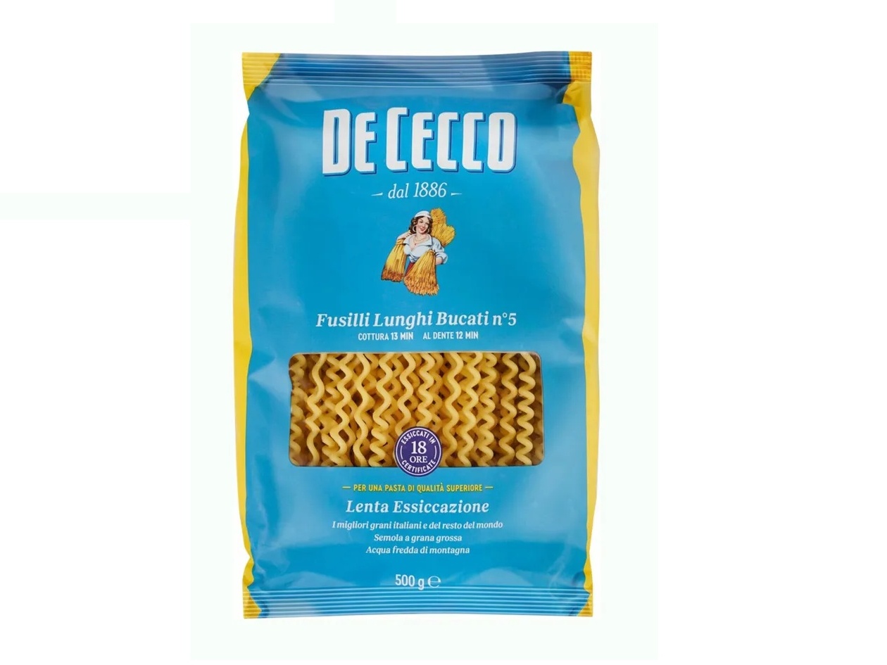Паста De Cecco №5 Фузилли Лунги Букати