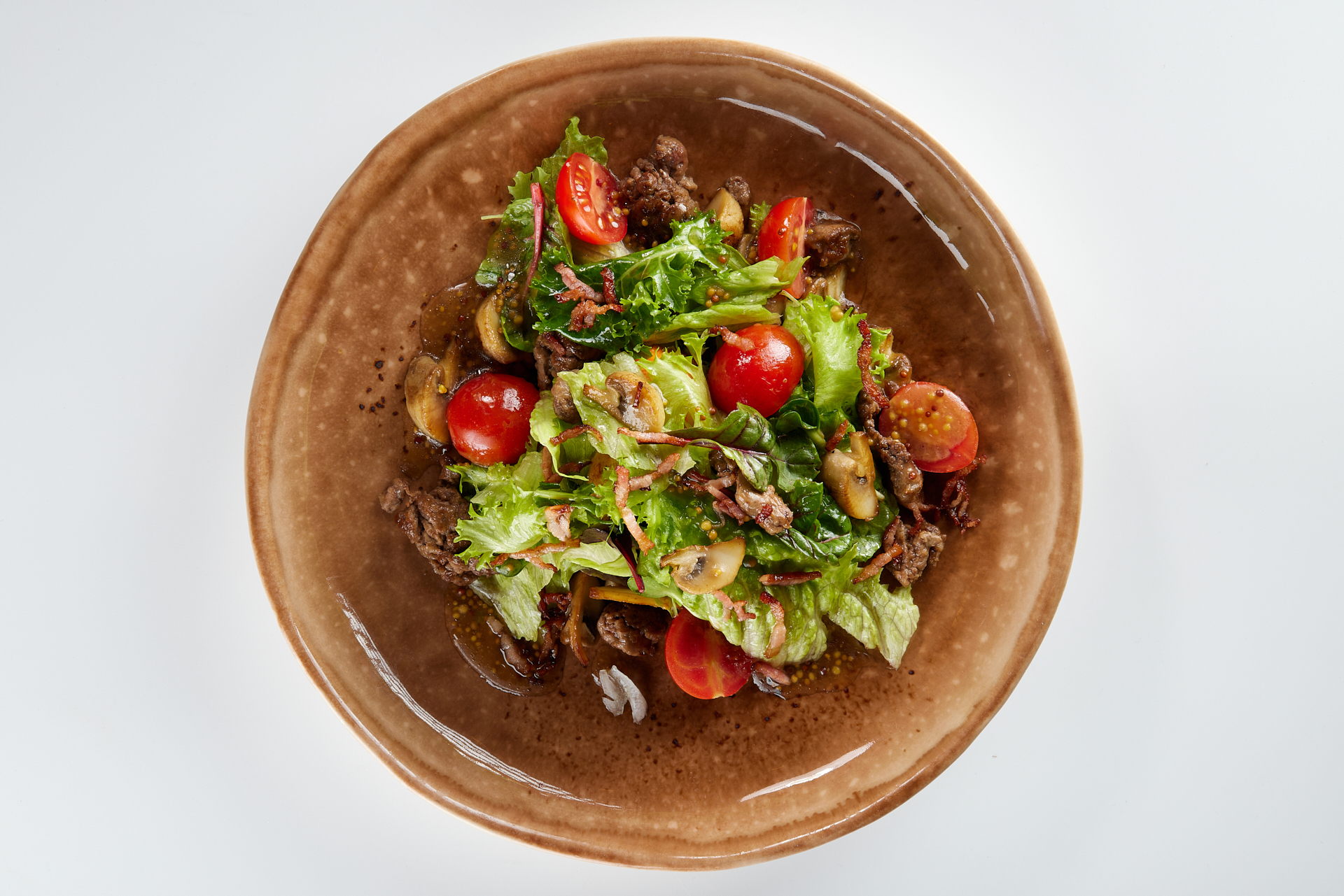 Салат с куриной печенью по-Грузински