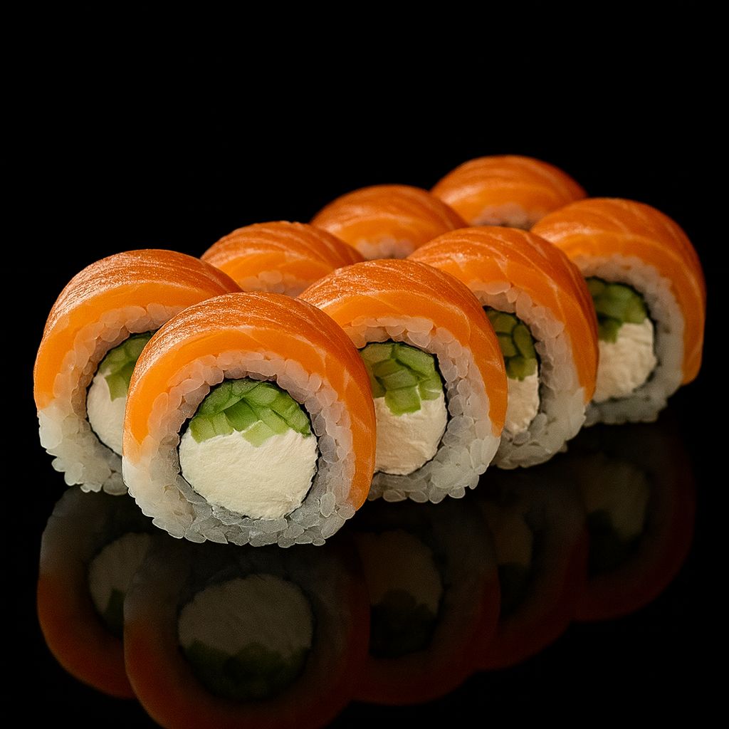 Ролл Филадельфия с огурцом