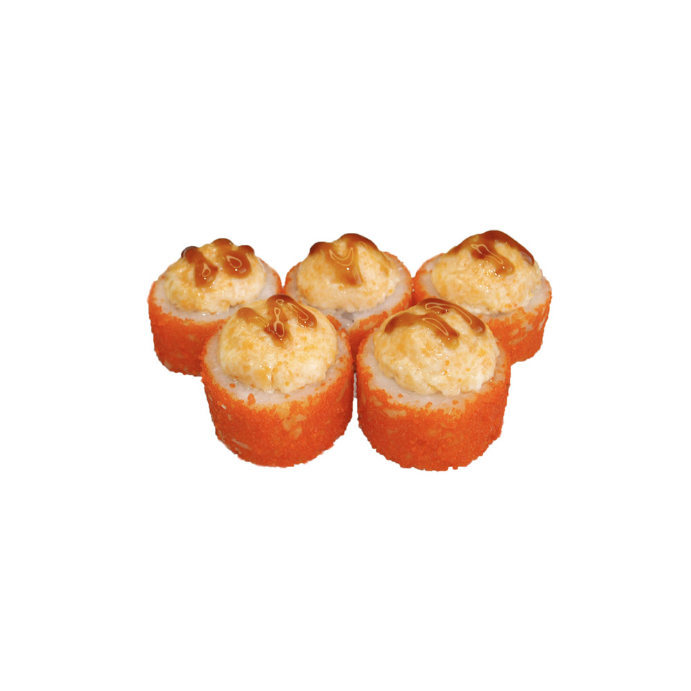 Ролл Запеченный Урамаки с креветкой 5шт