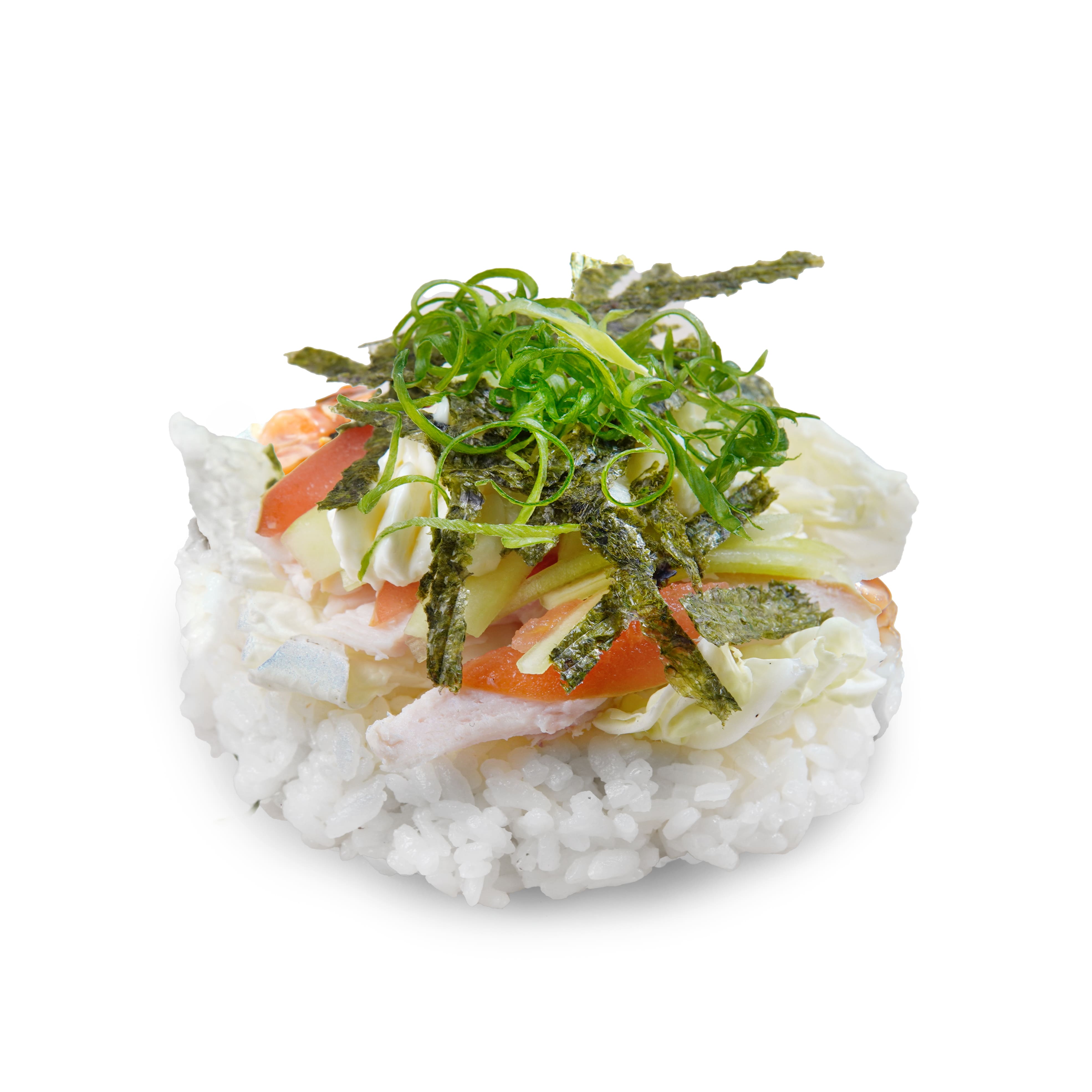 Донбури с курицей и соусом такамацу