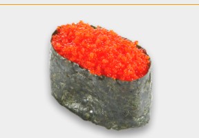 Гункан с икрой тобико