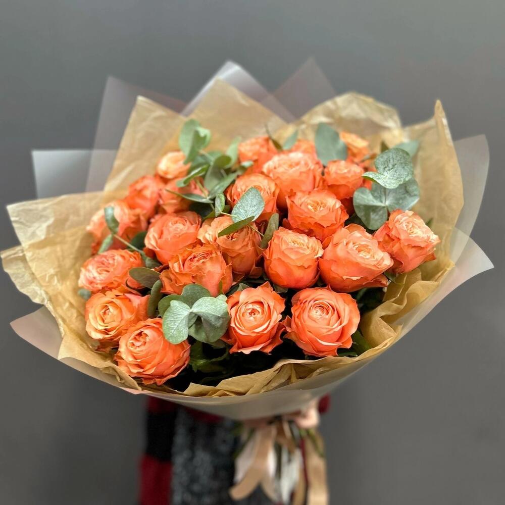 25 пионовидных роз Кахалла