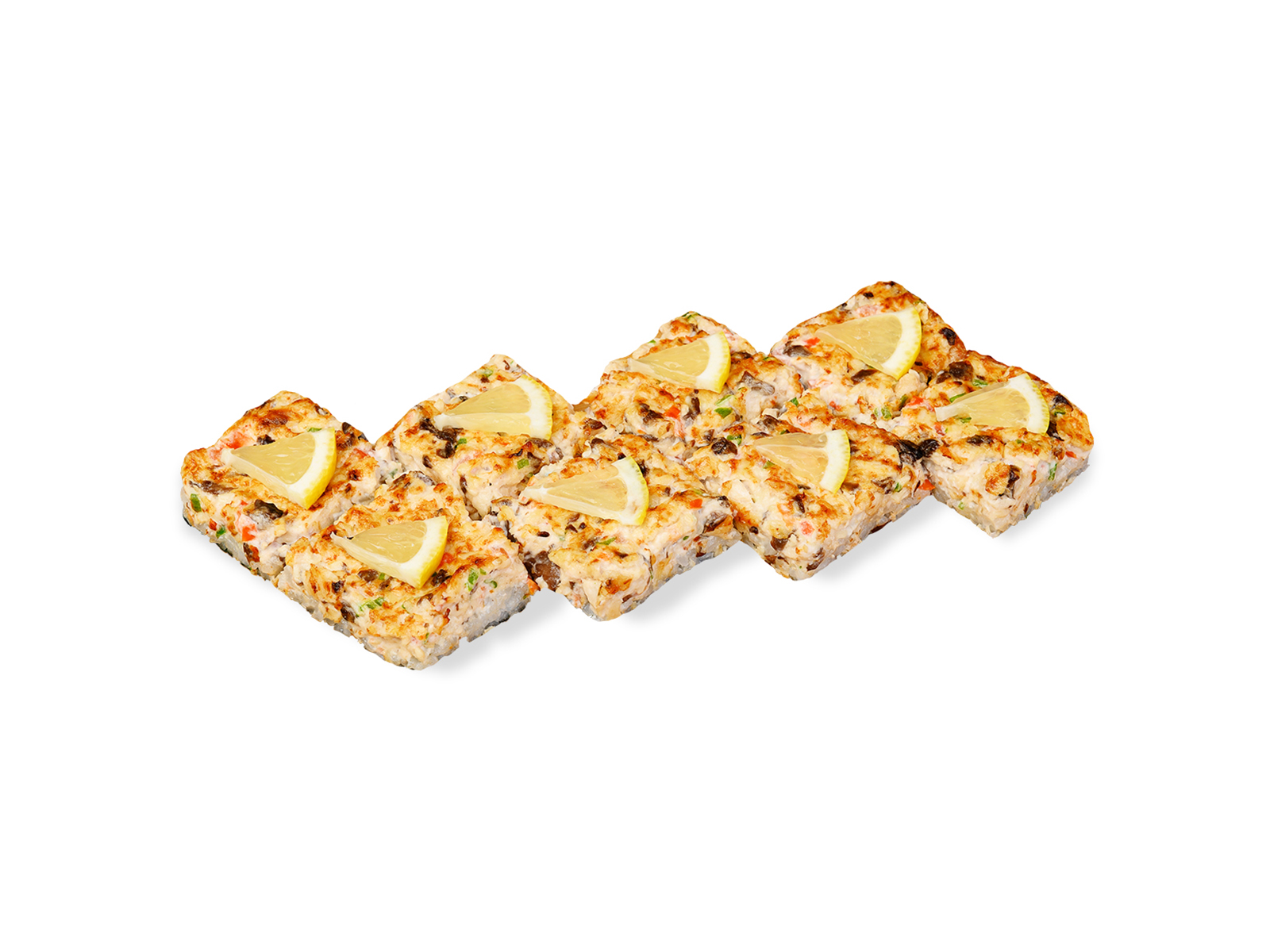 Суши пицца с курицей