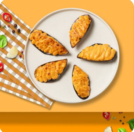 Мидии, запеченные в спайси-соусе