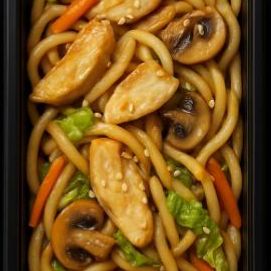 Лапша удон с курицей