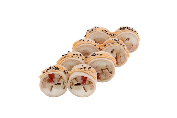 Мехико с копченой курицей и тамаго