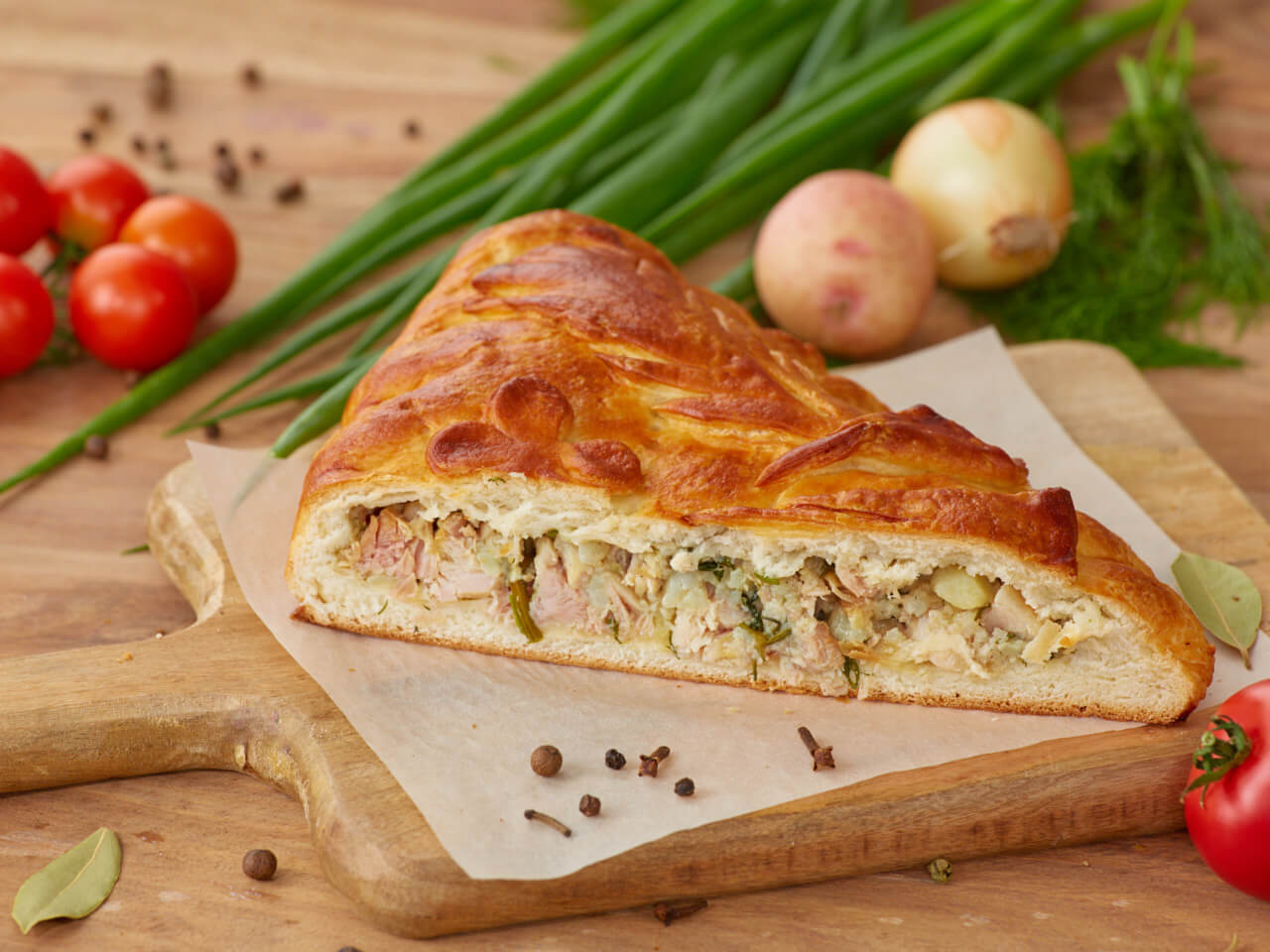 Пирог с курицей 1 кг