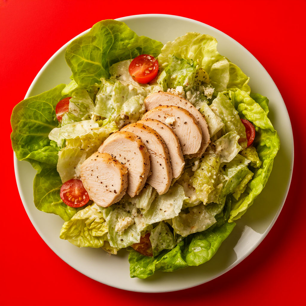Салат Цезарь с курицей