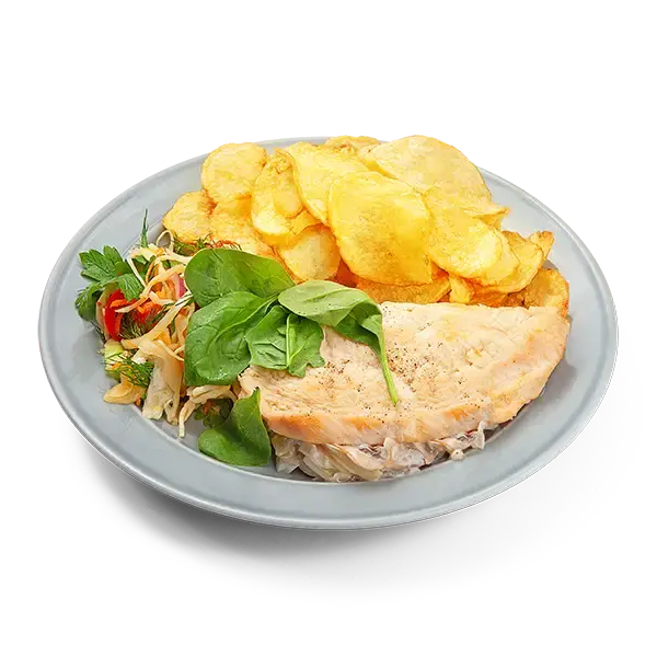 Куриная отбивная с грибами (без гарнира)