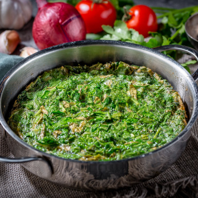 Кю-кю с зеленью