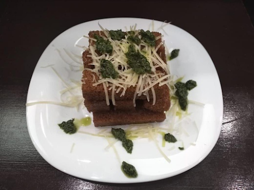 Гренки чесночные с сыром