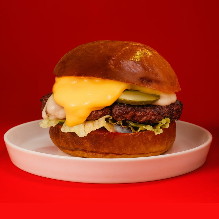 Бургер сырно-грибной