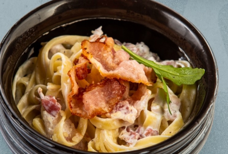 Паста с беконом