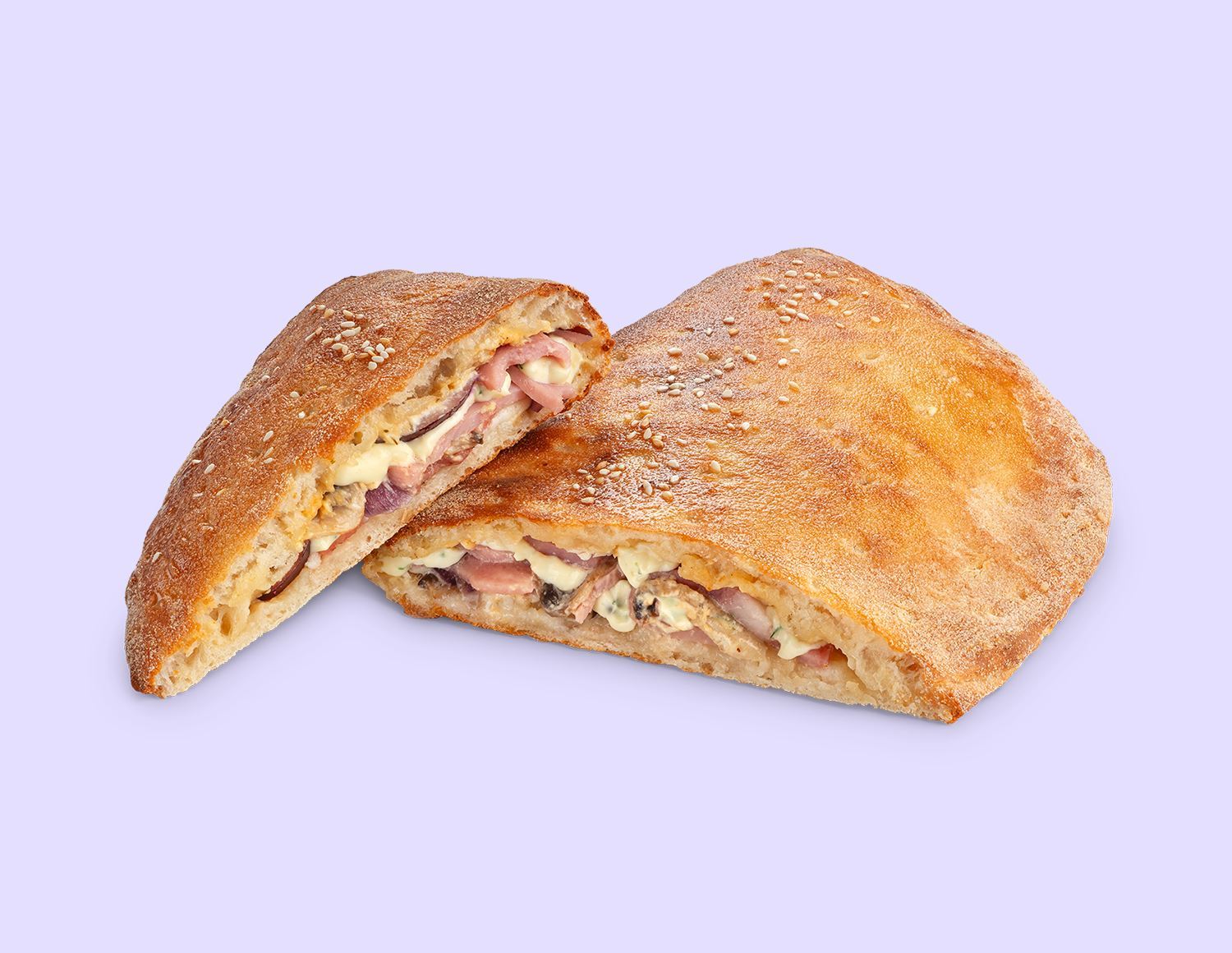 Кальцоне ветчина грибы (Чиббис)