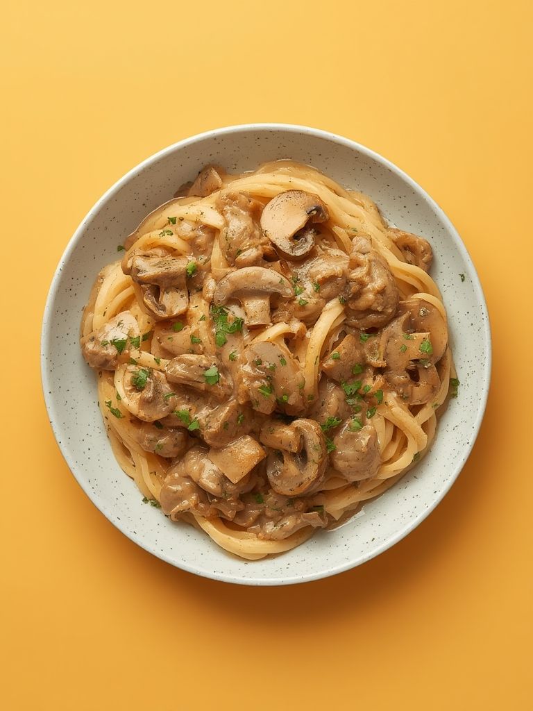 Паста с грибами 