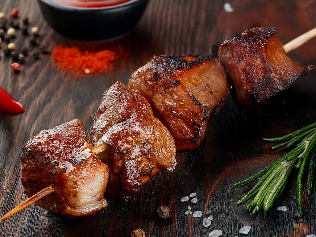 Шашлык из свиного карбонада