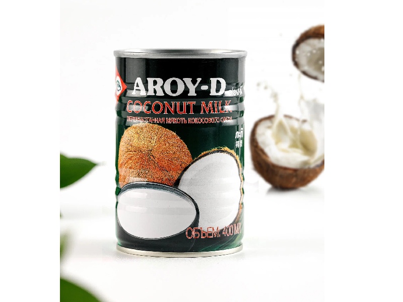 Кокосовое молоко "AROY-D" 70%, из мякоти кокоса, Индонезия, 400 мл