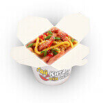 Wok с ветчиной