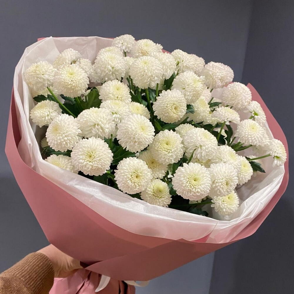 Букет из 7 хризантем Ньютон