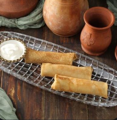 Блины с творогом