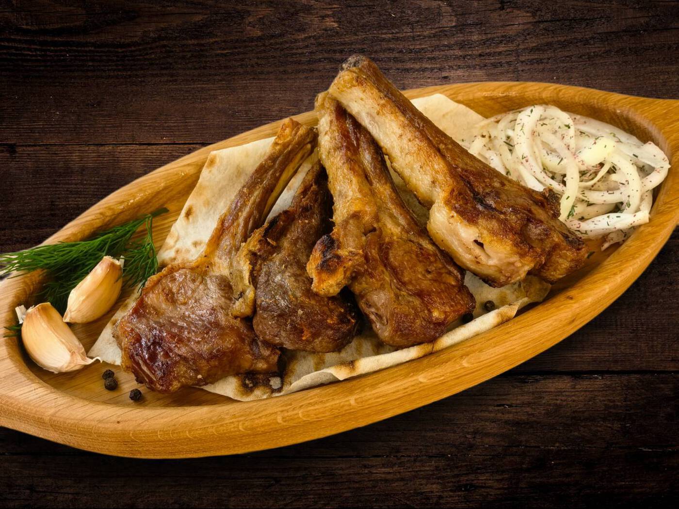 Шашлык из каре баранины