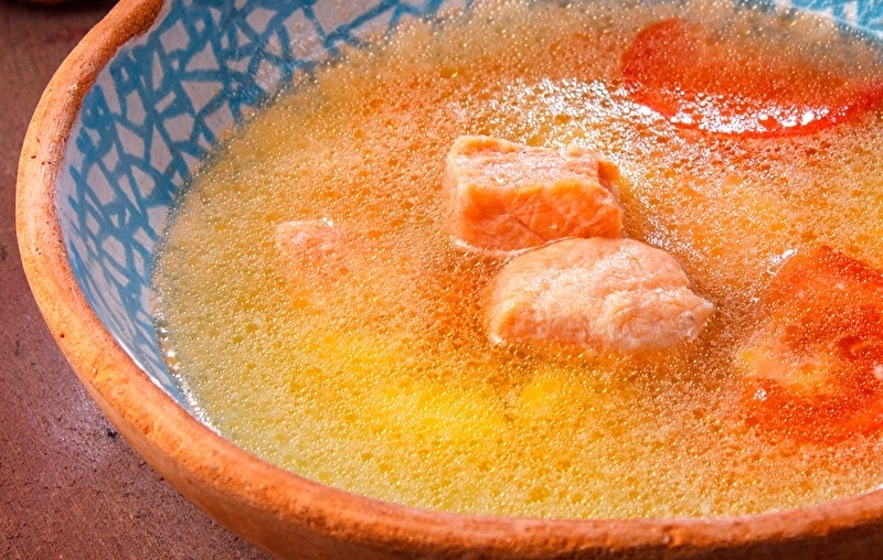 Уха с мурманской форелью