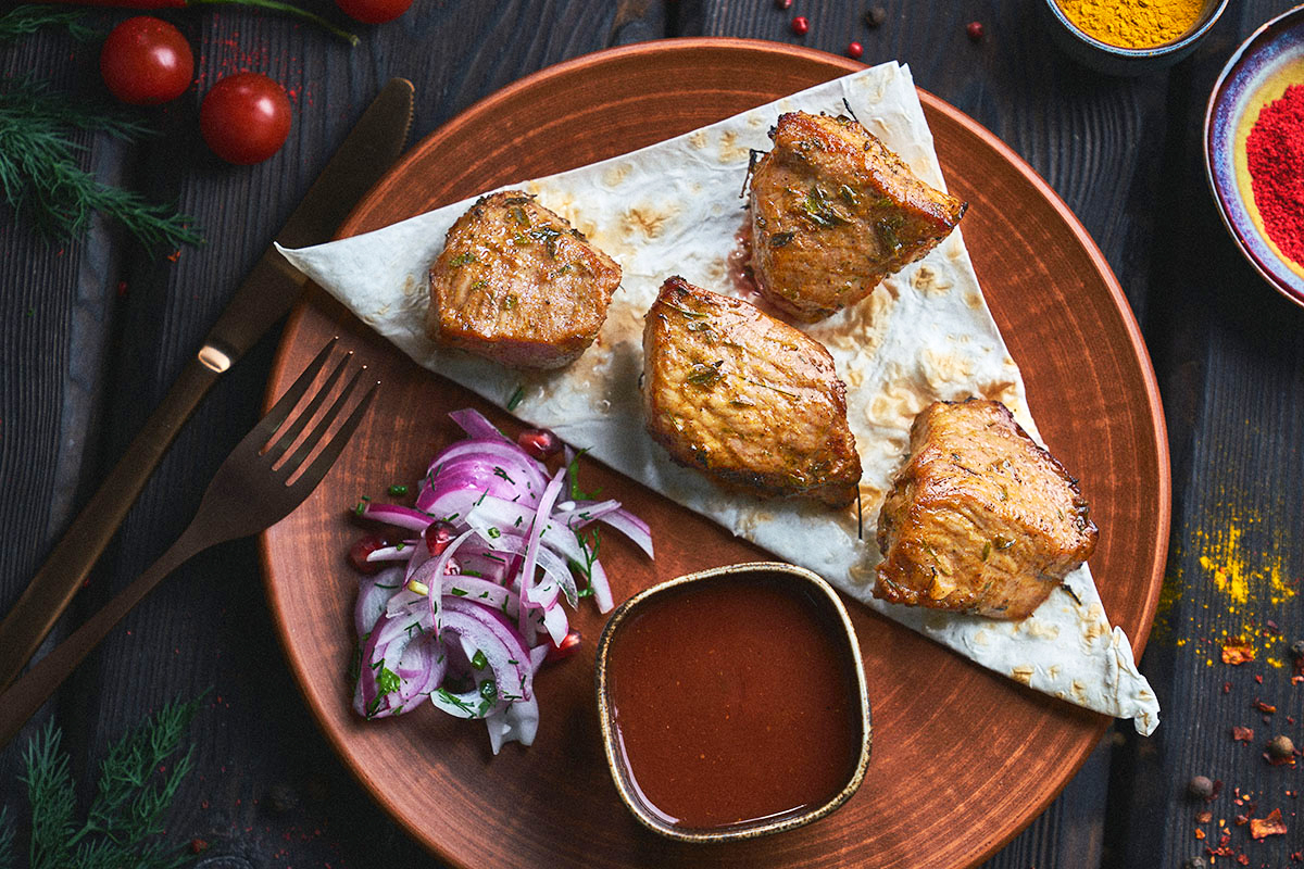 Шашлык из мякоти теленка