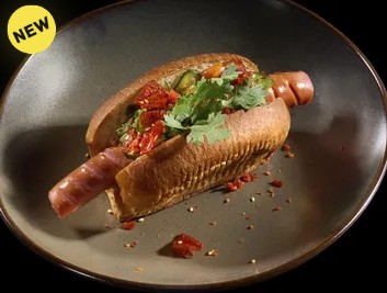 Хот Дог с огурцами кимчи
