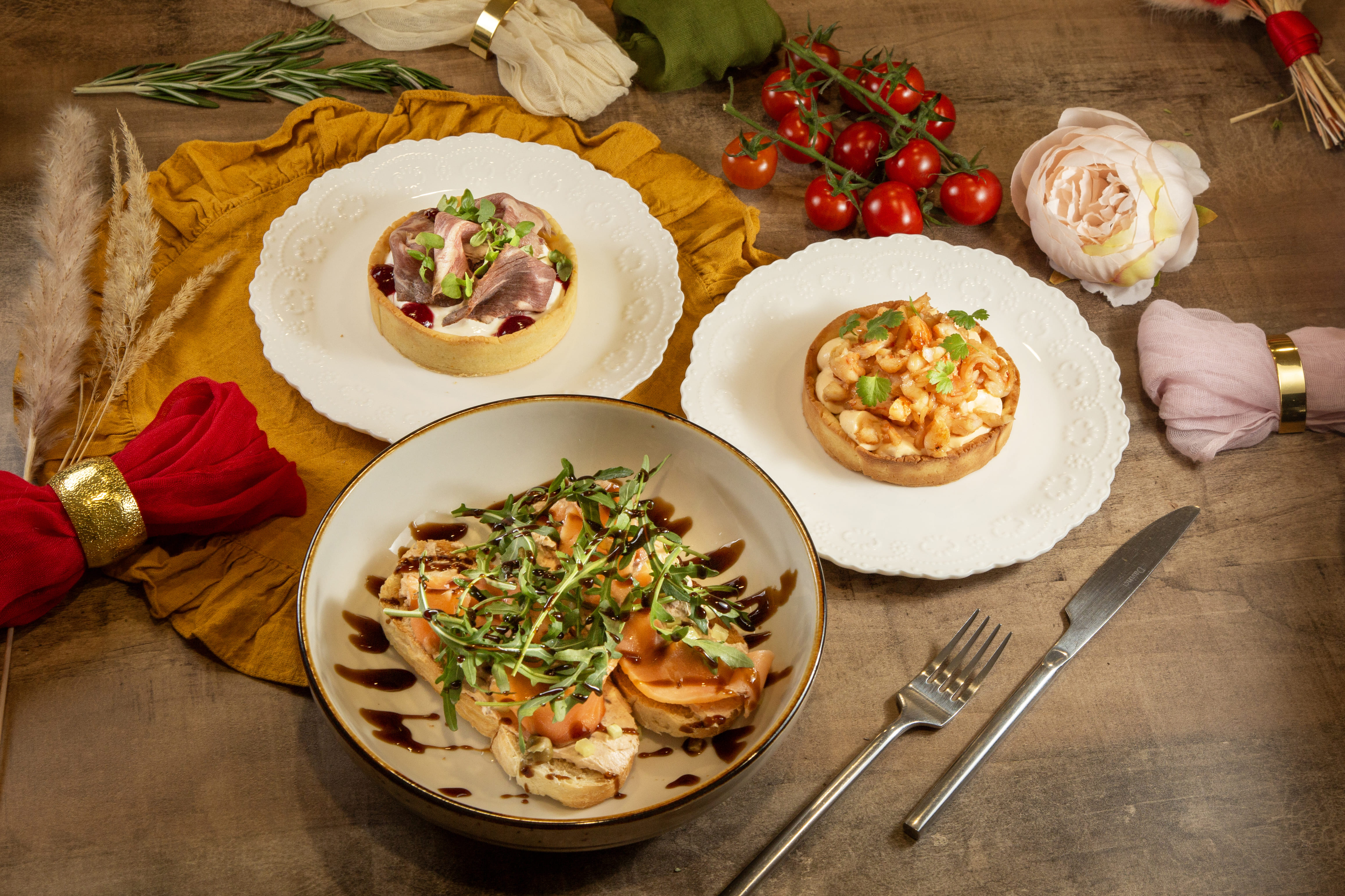 Тарталетка с ростбифом