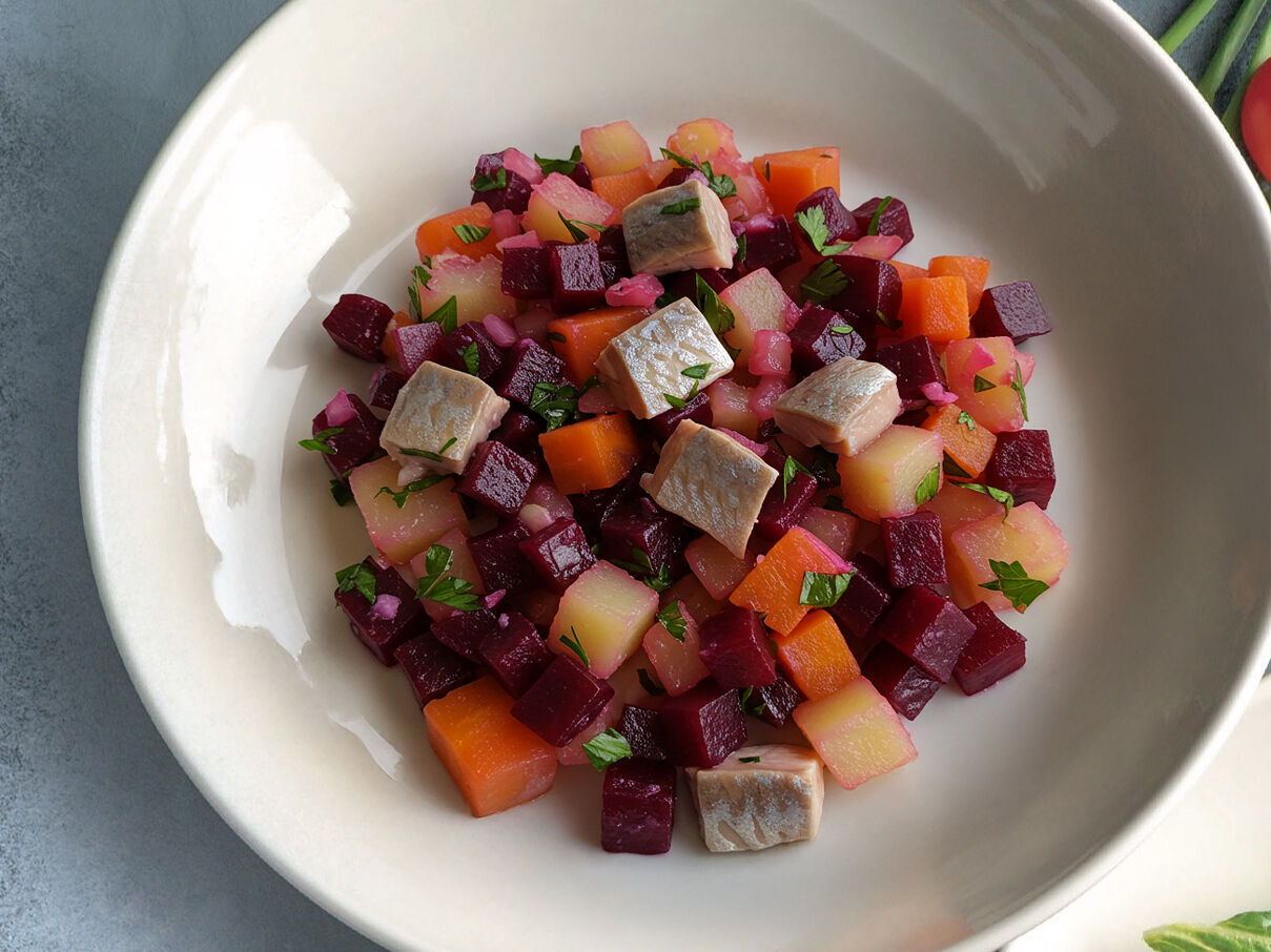 Винегрет с сельдью