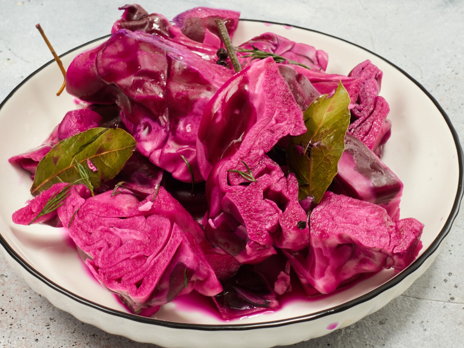 Красная капуста квашеная 