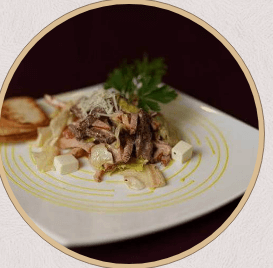 Салат три вкуса в соусе "Гурман"