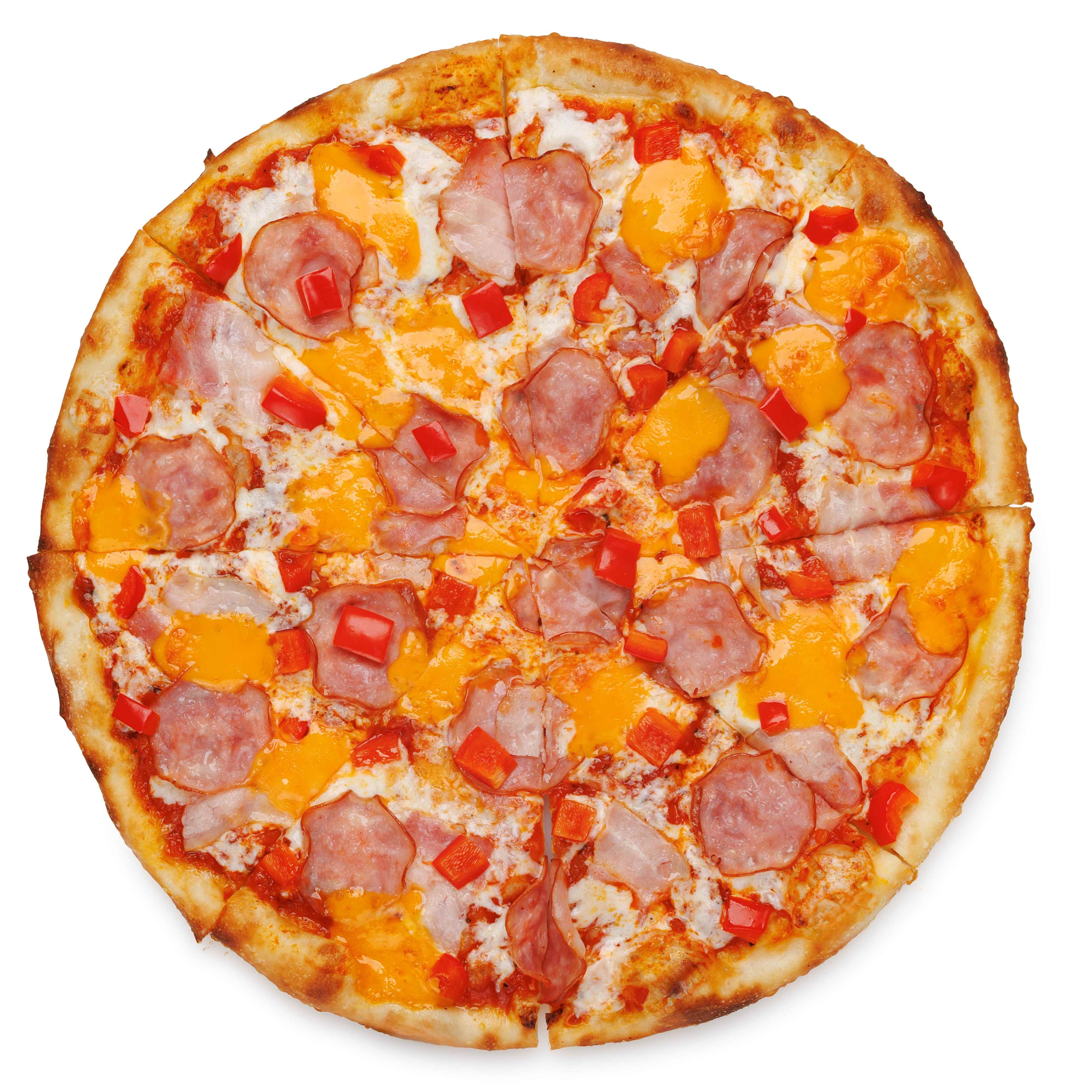 Беконом ветчиной и сыром чеддер 34 см