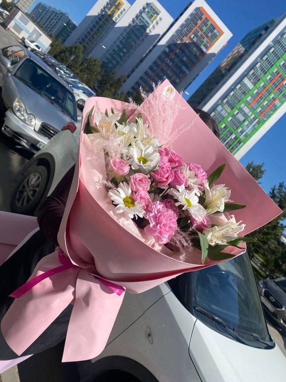 Нежно-розовый букет