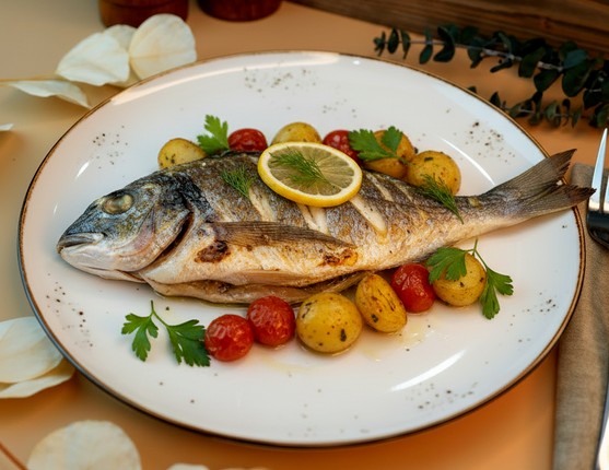 Дорадо запеченная