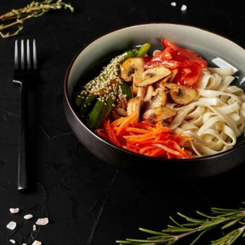 Удон с овощами