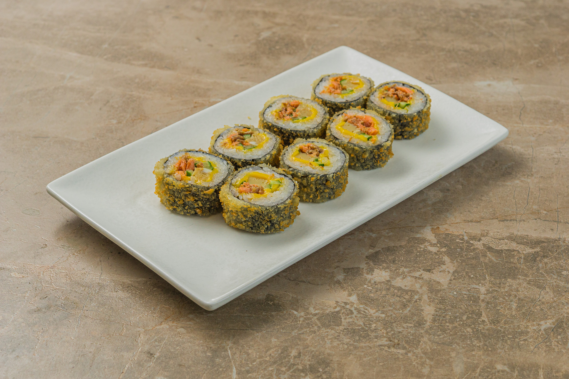 Жаренный сырный лосось