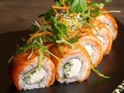 Карамельный с лососем