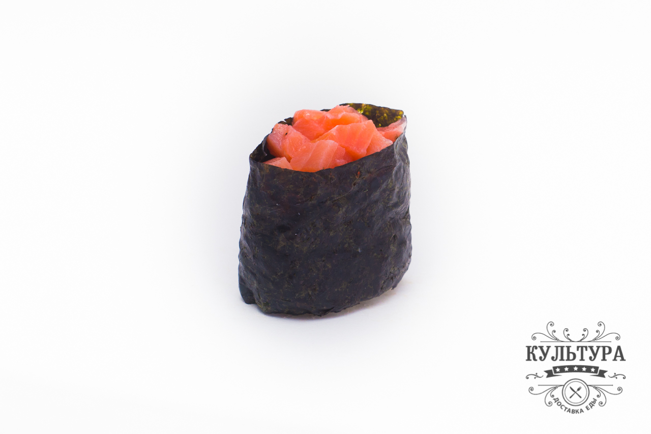 Гункан острый с копченым лососем